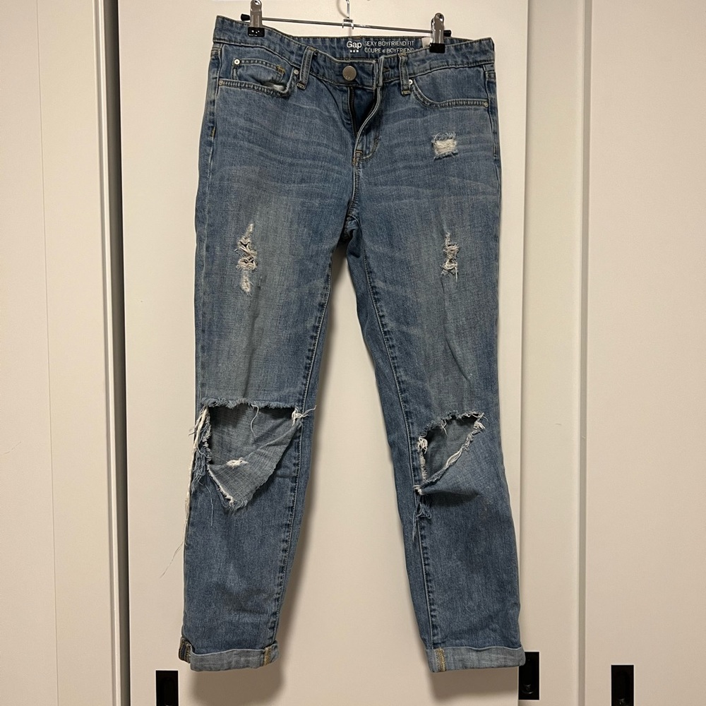 Gap Sexy Boyfriend Ripped Jeans